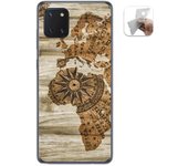 Tumundosmartphone Funda Gel Tpu para Samsung Galaxy Note 10 Lite diseño Madera 07 Dibujos