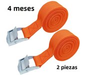 2pcs 4M Zinc Alloy Pressure Buckle Pallet Cargo Straps Luggage Fixed Car Fixed Tightener Tensioner Straps Ratchet Tie-Down Belt