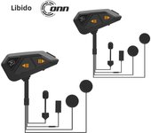 Freedconn FG Bluetooth Motorcycle Helmet Intercom Headset 1000M BT5.0 Interphone Communicator 10Riders Waterproof FM Radio Music