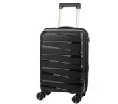 DAM Maleta trolley de PP resistente a la rotura. Cerradura TSA numérica, 4 ruedas dobles y giratorias 360°. 55x35x21 cm. 35x21x55 Cm.
