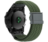 22 26mm Braided Nylon Wristband For Garmin EPIX/Phoenix 7 7X 6 6X Pro 5 5X Plus Quick Release Watch Strap Bracelet Accessories
