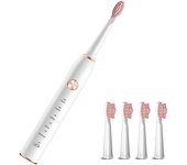 Verde Cepillo de Dientes Eléctrico Recargable con Cabezales de Cabello-usb