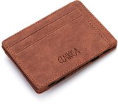 Mini Men Card Holder Wallets Zipper Coin Pocket Slim Magic Male Wallet Quality PU Leather Credit Bank Card Case Small Men Purses