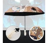 Demon Slayer Katana Umbrella Kimetsu Rengoku Sword Raincoa Black Parasol Real Size Japanese Katana Samurai Sabre Anime Umbrella