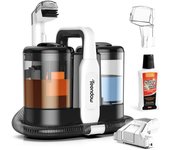 Aspiradora Limpiador de Agua para Tapicerias Teendow C5 Aspiradora Aspiradoras de liquidos y solidos sin Cable mascotas Alfombras, Succión Potente de 11KPa, Bajo Ruido (≤80dB), Capacidad del Tanque de Agua de 1500ml