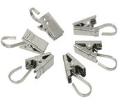 100 piezas de Gancho Plano Gruesto de Maple inoxidable 430, para Cortina decorative Clip, para Cortina Clip, Para El Hogar para