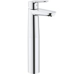 Grohe 23761000 - Bau Cosmopolitan Grifo de lavabo, Cuerpo Liso, Plata, XL