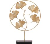 n Decoration Decoration Crafts Simulation Metal Sculpture Desktop Ornament Golden Ginkgo Leaves,Golden