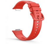 IMATICA LOS PALACIOS - Correa de Reloj de Silicona Roja para Huawei Watch Fit 2 con Hebilla de Goma