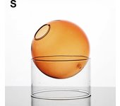 Creative Spheroidal Glass Vase Flower Arrangement Hydroponic Plant Vases Vintage Flower Pot Tabletop Plants Home Bonsai Decor