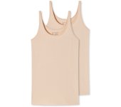 SCHIESSER Top con Tirantes para Mujer, Paquete de 2 - Single Jersey, Serie 95/5, uni