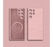 For Magsafe Magnetic Case For Samsung Galaxy S23 S22 S24 Ultra S21 FE Wireless Charging Cases Liquid Silicone Cover Accessories