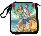 MERCHANDMANIA BANDOLERA REPORTERO MEDIANA BOLSO padel juego playa raquetas deporte amigos bolsa mochila hombro