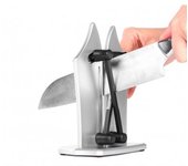 Mediawavestore Afilador de Cuchillos y Cuchillas BAVARIAN 3 en 1 Automático