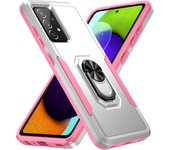 Case for Samsung Galaxy A73 A72 A71 A55 A54 M42 M40S M12 Shockproof Armor 360° Car Magnetic Ring Holder Soft Edges Phone Cover