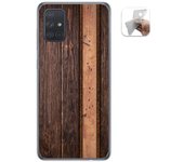 Tumundosmartphone Funda Gel Tpu para Samsung Galaxy A71 5G diseño Madera 05 Dibujos