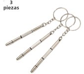 Steel Glasses Screwdriver Eyeglass Screwdriver Watch Repair Kit with Keychain Portable Hand Tools Precision Screwdriver Tools