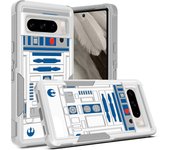 Case For Google Pixel 7 8 9 Pro XL A R2D2 Robot Hard PC and Inner Silicone Dual Layer Shockproof Protective Cover