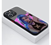 Anime Jinx For Apple iPhone 15 14 13 12 11 mini Pro Max 8 7 6S 6 XR X XS Plus Frosted Translucent Phone Case