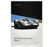 24 Hours Of Le Mans World Resistance Race Classic Car Retro Poster Wall Art Pictures Canvas Painting Modern Home Room Decor