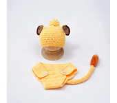 2pcs Baby Photography Props Romper Baby Simba Costumes Newborn Shooting Clothes Baby Boy Outfit Baby Photoshoot Outfit