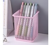1Pcs New Pencil Holder Office Desk Metal Mesh Square Pen Pot Cup Case Container Organiser Durable Pencil Case