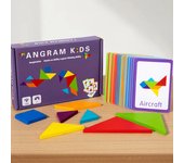 3D Wooden Pattern Animal Jigsaw Puzzle Colorful Tangram Toy Kids Montessori Early Education Sorting Games Toys Children Gift