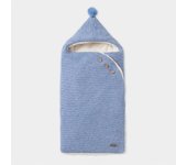 Mayoral Saco Tricot Capazo Bebé Blue Ice 78cmx41cm