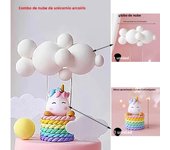 Rainbow Cake Topper, English Letters Happy Birthday Cake Topper, Colorful Letters Rainbow for Kids 1st Birthday Party Supplies