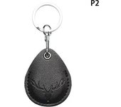 1Pcs Access Card Case Leather Card Holder Keychain Key Ring Access Card Bag Door Lock Access Tags ID Card Case Keychain