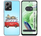 Funda Silicona para Xiaomi Redmi Note 12 5G diseño Furgoneta Dibujos