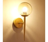 Lámpara De Pared Moderna Nórdica Con Cadena Pull Para Dormitorio Baño Espejo Escalera Luz De Ambiente Vidrio Bola Torchedlamp Iluminación