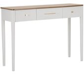 Consola MF606, Madeira, Blanco, 107x37x80 cm