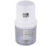 Muvip picadora de alimentos 400w - recipiente con capacidad 0.5l - cuchillas de acero inoxidable - botón para control de velocidad