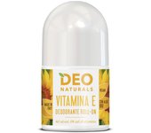 Desodorante Roll-on con Vitamina E 50 ml Deo Naturals Hemoliente y Suave, Perfume Dulce, natural y vegano con aloe vera orgánico, Delicado