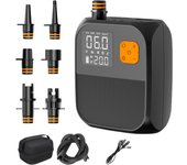 Portable Air Pump Built-in Battery DC 15V 120W Electric Air Pump 25PSI Inflatable Boat Kayak Pump for Paddle Board Airboat Kayak