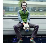 Movie Periphery Joker Heath Ledger Car Ornamen Clown Sitting Doll Car Doll Car Rear Roof Pendant Car Rear Exterior Ornaments