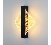 Aplique de pared interior regulable, aplique LED redondo negro de 6W 3000/4000K/6500K