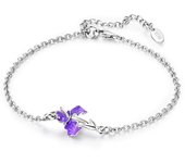 Trendy Bracelet For Women 925 Silver Sparkling Lucky Infinite Symbol Sakura Sunflower Butterfly Pendant Bracelet Wedding Jewelry