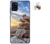 Tumundosmartphone Funda Gel Tpu para Samsung Galaxy A31 diseño Sunset Dibujos