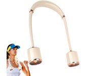 Ventilador de Cuello recargable,Ventilador portátil personal, Aire acondicionado Cuello, ventilador portátil refrigeración 360 °, bajo nivel Ruido, 3 velidades