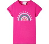 Camiseta Infantil dark pink 128