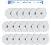 Electrode Pads Non-woven Fabric Self Adhesive Electrode Patches Reusable for TENS Unit EMS Muscle Stimulator Replacement Sticker