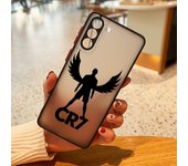CR7 Football For Samsung Galaxy S23 S22 S21 S20 S10 Note 20 10 FE Plus Ultra Lite Frosted Translucent Phone Case