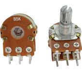 5Pcs WH148 Potentiometer 6Pin Shaft B1K B2K B5K B10K B20K B50K B100K B500K B1M 1K 2K 5K 10K 20K 50K 100K Dual Potentiometer