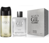 PACK AHORRO SUPERVENTAS PARA HOMBRE-------PERFUME ACQUA GIL 100ML MEN CHATLER Y DESODORANTE GIOVANNI 150ML------MARCA CHATLER