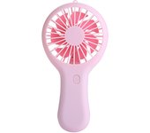 Mini ventilador pequeño de mano con bajo ruido, compacto y portátil, puerto de carga USB, tres velocidades, ajustable
