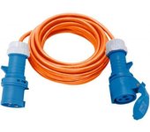 Alargador eléctrico ip44 h07rn-f 3g con clavijas y conectores cee 230v/16a (10 m x 2,5 mm)