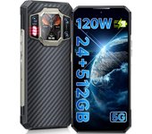 OUKITEL WP30 Pro 5G Móvil Resistente, 12GB+ 512GB Dimensity 8050, 120W/11000mAh Batería, Android 13 Movil Todoterreno, 6.78" FHD+ 120Hz, 108MP+20MP Night Vision, eSIM/Wi-Fi 6/NFC/GPS/OTG
