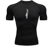 Anime Graphic Compression Shirts for Men Athletic Quick Dry Tshirts Tees Tops Gym Workout Undershirts Short Sleeve Rash Guard